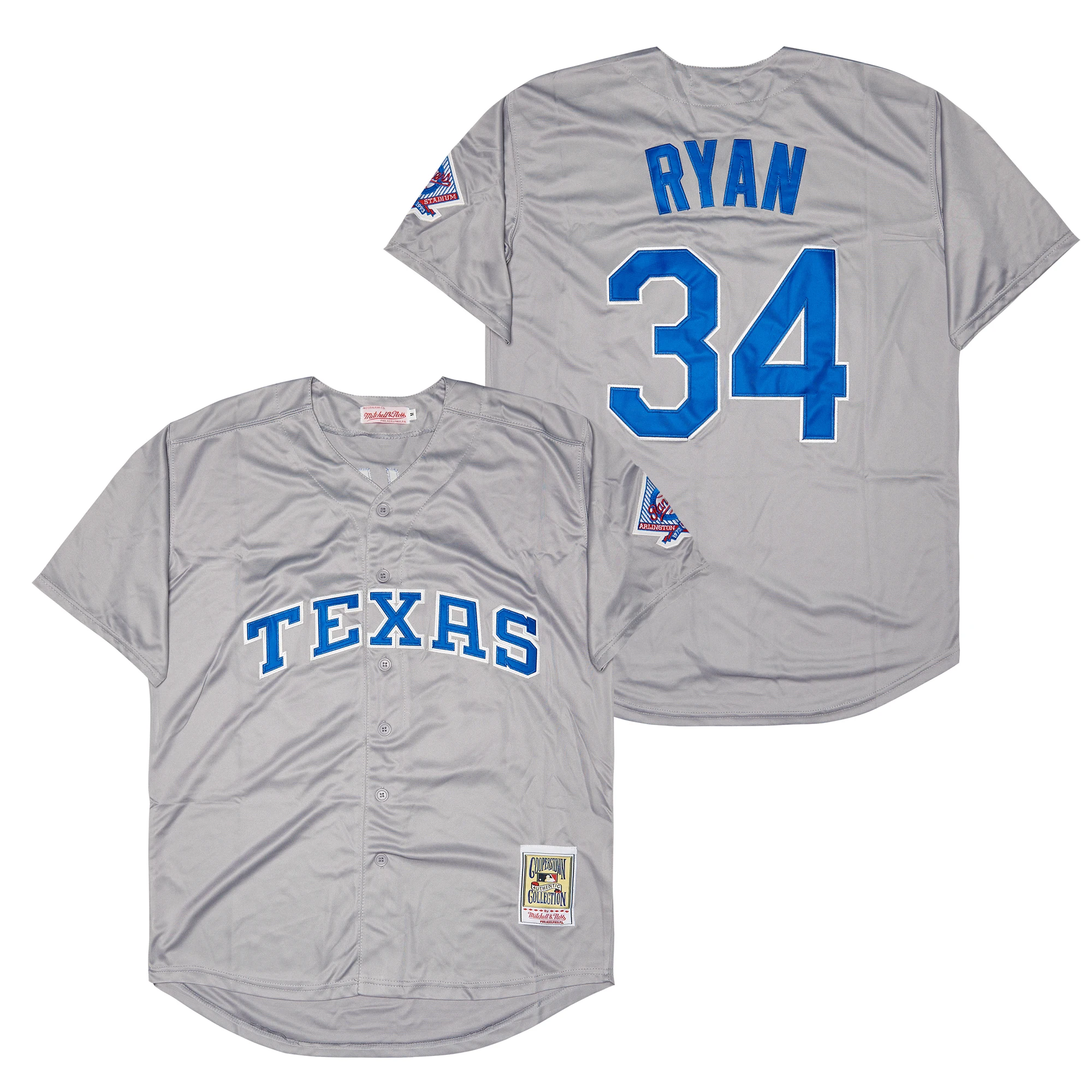 Texas Baseball Jersey Rangers 34 Nolan Ryan 7 Ivan Rodriguez Throwback jersey stitched