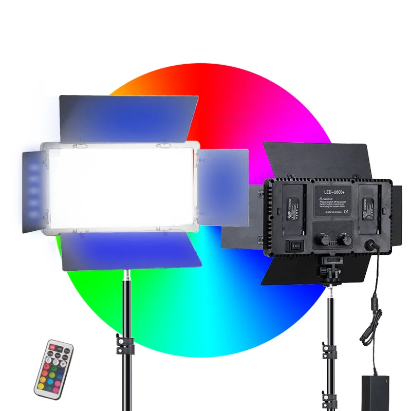 U600 RGB led Adjustable brightness Film Video Live Photography Photographic Lighting LED video Studio light for video