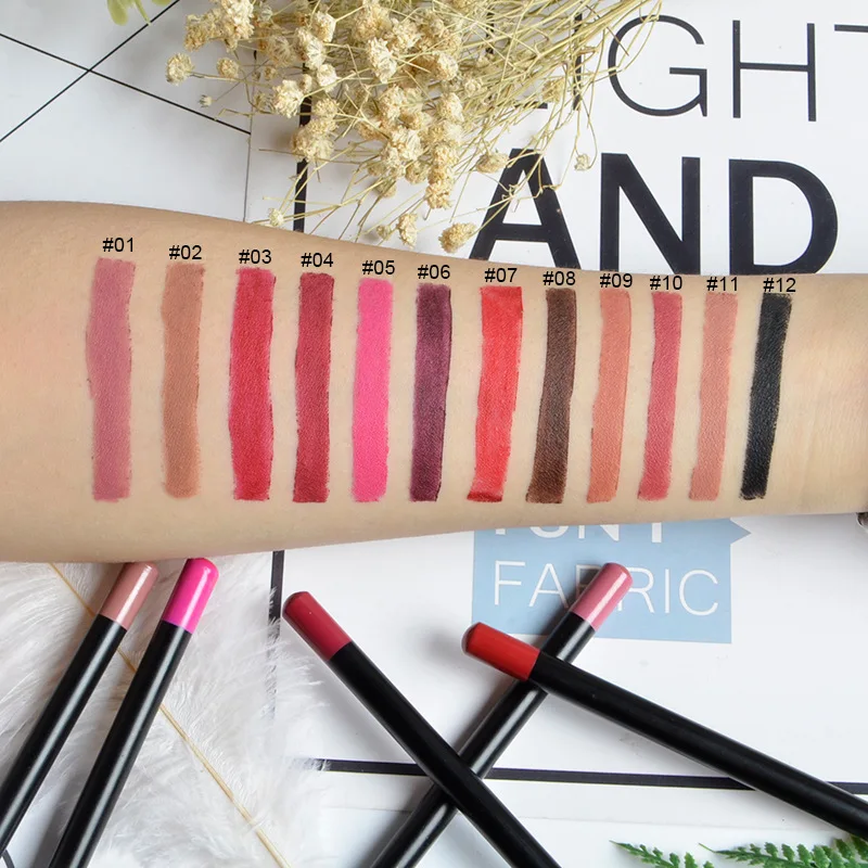 
Vegan Creamy Container Waterproof Brown Custom Logo Eyebrow Pencil Private Label Lip Liner 