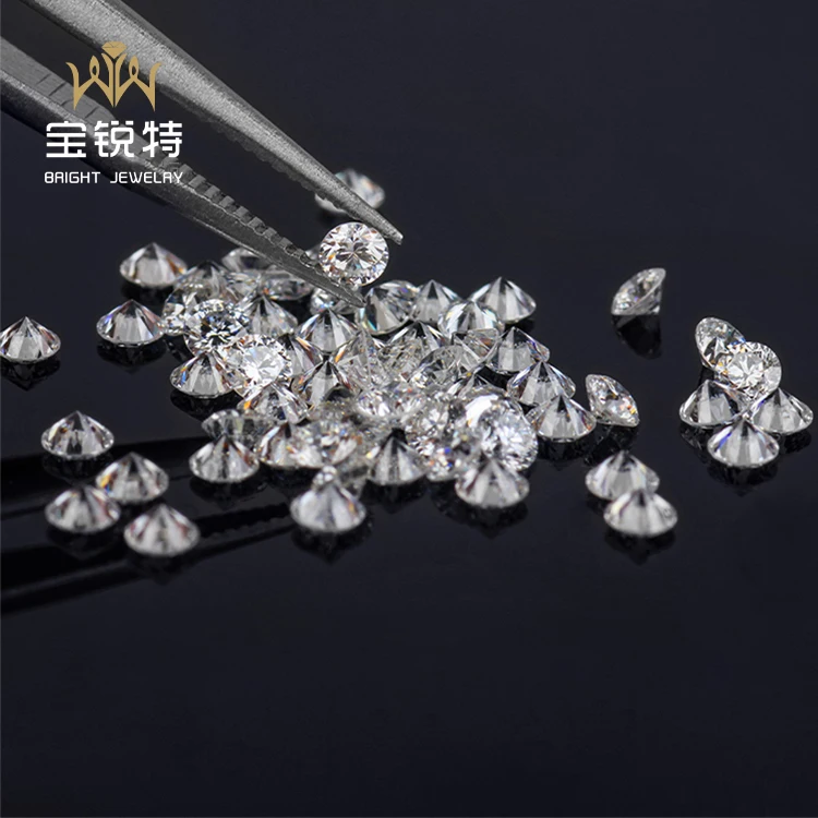 Wholesale Lab Grown Diamond Loose 0.8-3.3mm White DEF VVS-SI Hpht Loose Diamond Cvd Hpht Diamonds For Sale