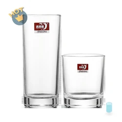 Hot Selling Base Tall 5.4oz 7.5oz 7.6oz 8.1oz 9.5oz 10.5oz Highball Glass Water Cups 160ml Tea Whiskey Glass Cup