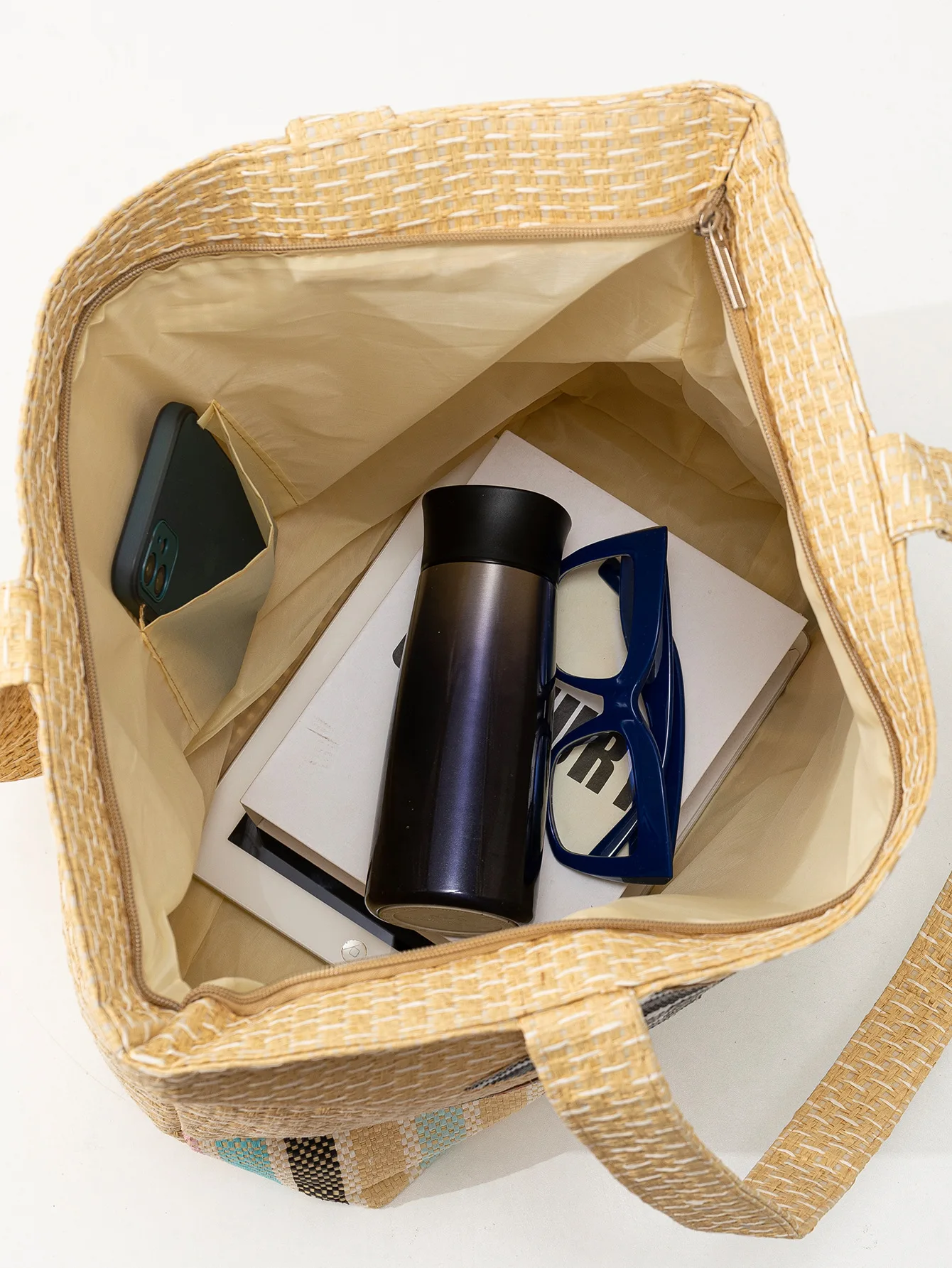 New Arrivals Brown Coconut Tree Bag Hat Women One Shoulder Large Capacity Canvas Bag Hat Set