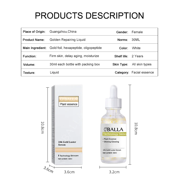 organic vitamin c face serums 24k gold whitening facial collagen skin care niacinamide anti aging serum