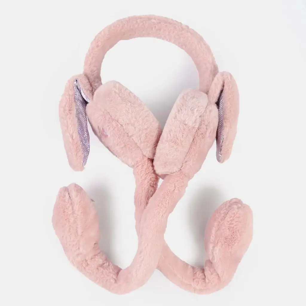 Cute Rabbit Ear Furry Earmuffs Winter Plush Earwarmer Bunny Earmuffs With Moving Jumping Rabbit Ears Fur Earmuffs