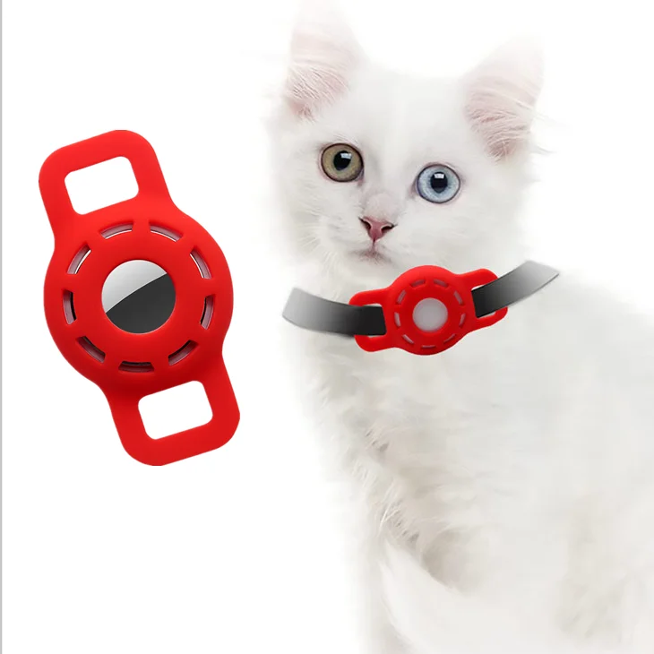 Новое поступление, портативные Чехлы для бирок, силиконовый популярный чехол для бирки с защитой от потери для домашних животных