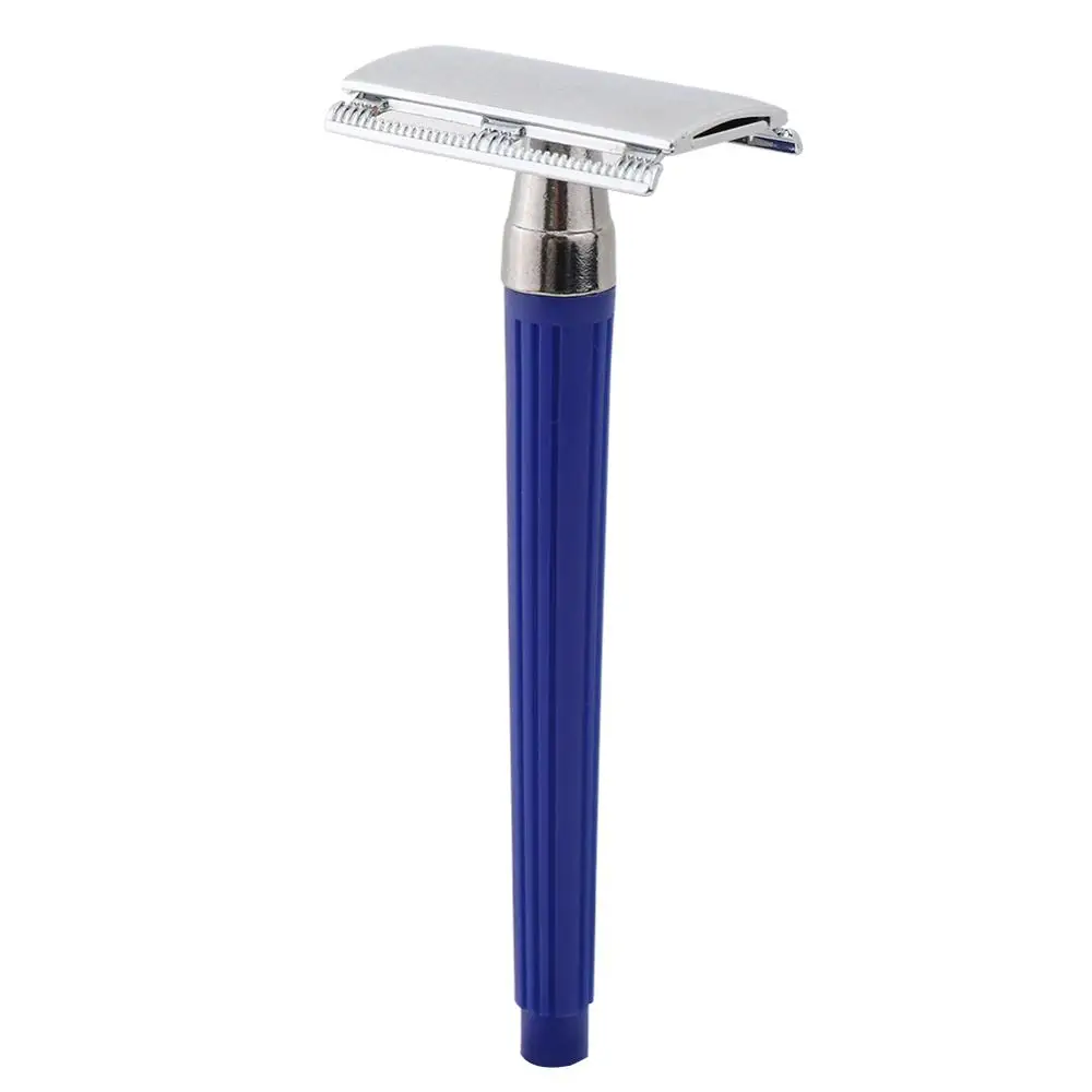
Disposable plastic razor double edge safety razor 3 piece head plastic handle 
