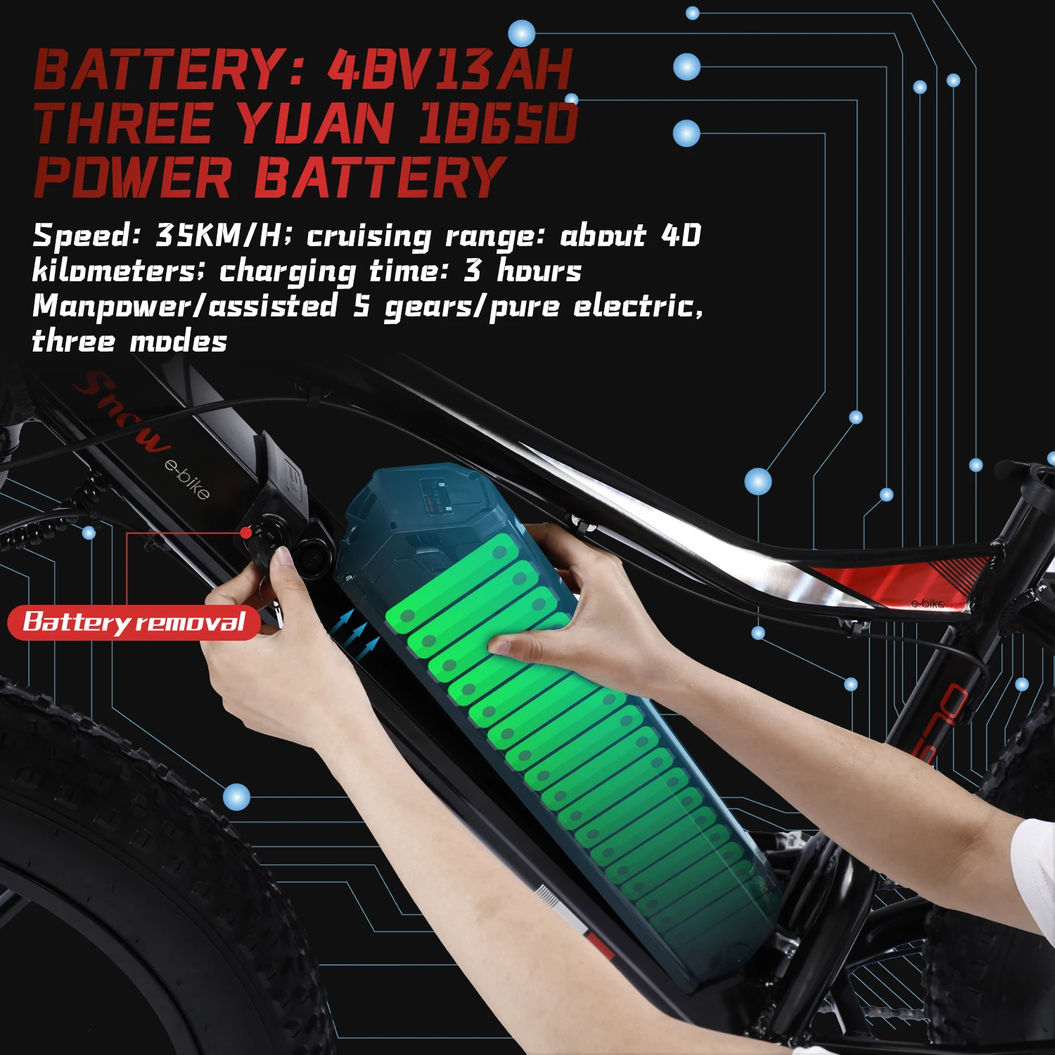 New Fashion 21 Speed lithium battery Electric Bicycle Fast Electric Mountain Bike off-road booster ebike for Adult