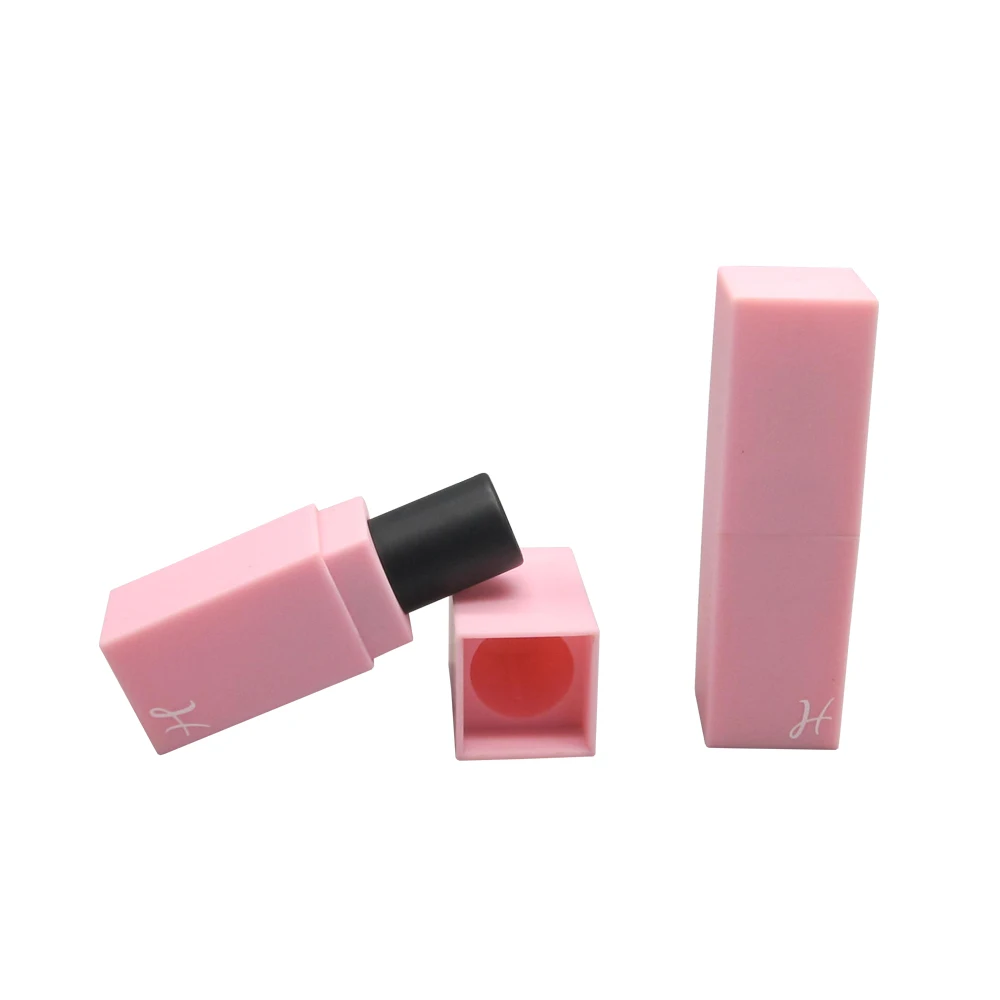 Luxury Square Cosmetic Pink Lipstick Container for Lipstick