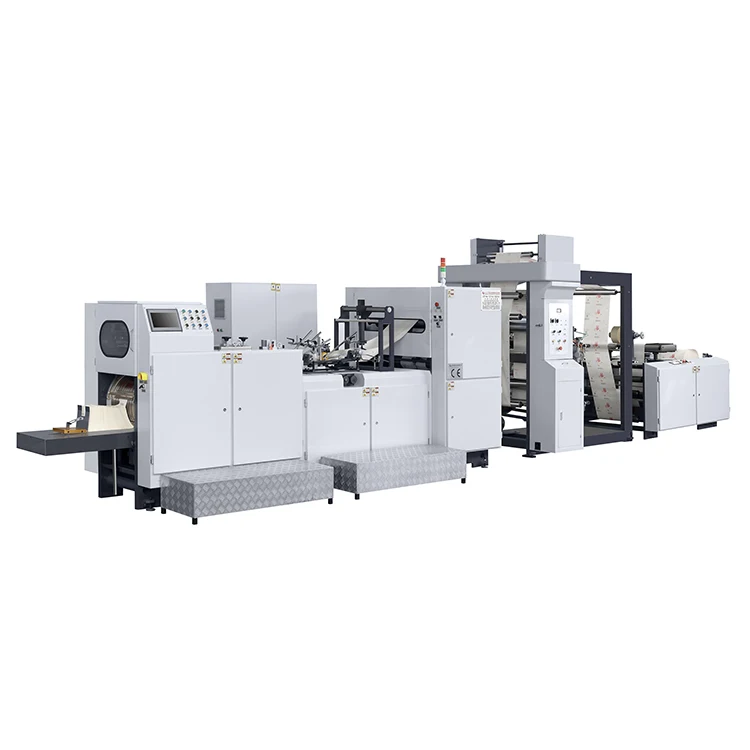 [JT-HY270]CE certificated full automatic machine making paper bag production line V bottom paper shopping bag making machine