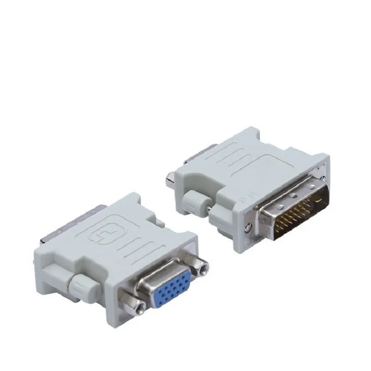 1080p Gold plated vga to dvi Adapter VGA 15 PIN Male to DVI 24+5 PIN Female adapter converter for computer