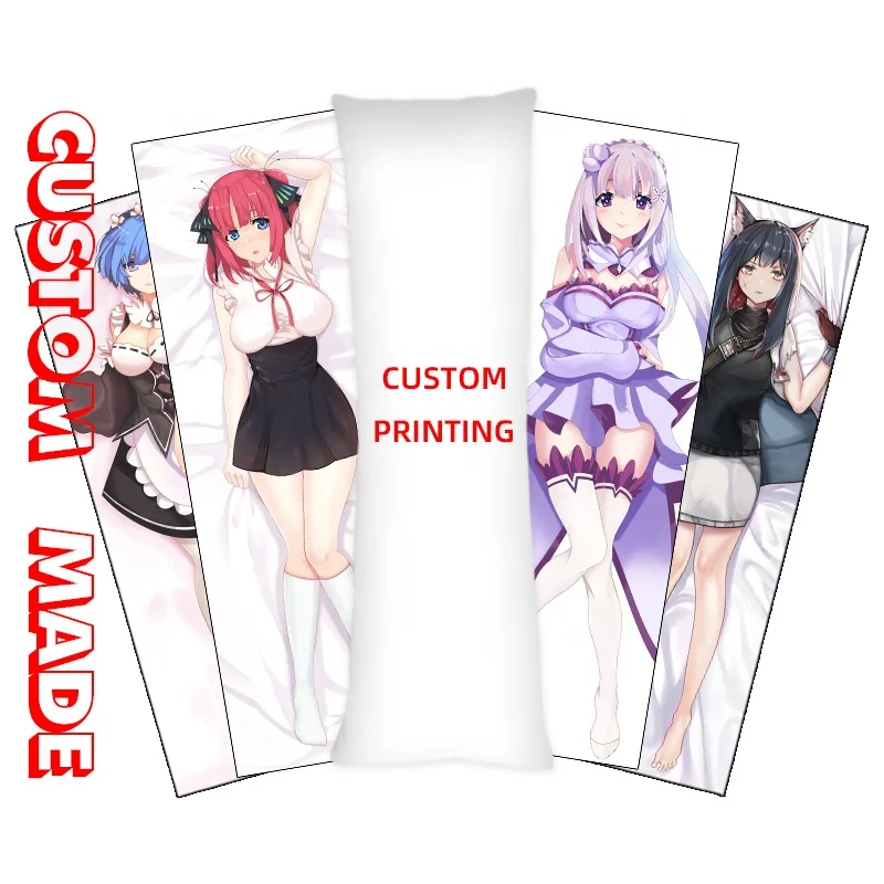 Naked Sexy Anime Girls Decorative Custom Body Pillow Case Print Bedroom Eco-friendly Cartoon Christmas Hospital Chinese New Year