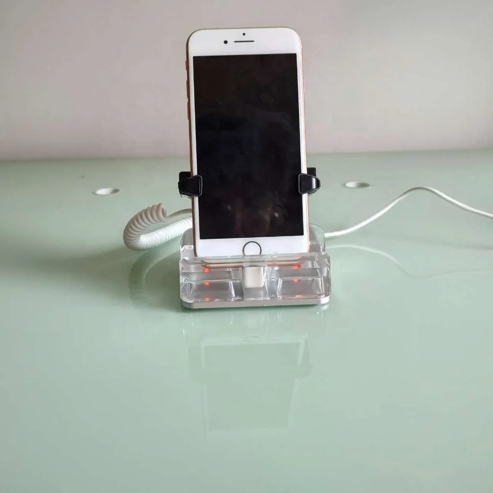 INSHOW A114 Security Alarm Stand Anti-theft Display Stand Vertical Design Acrylic Mobile Phone Holders