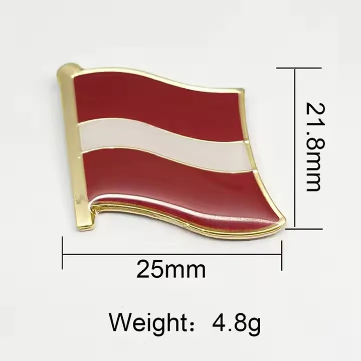 Wholesale Pins Cheap Brooch Soft Manufacturer Cheap High Quality Hard Custom Logo Country Flag Blank Metal Badge Enamel Pin