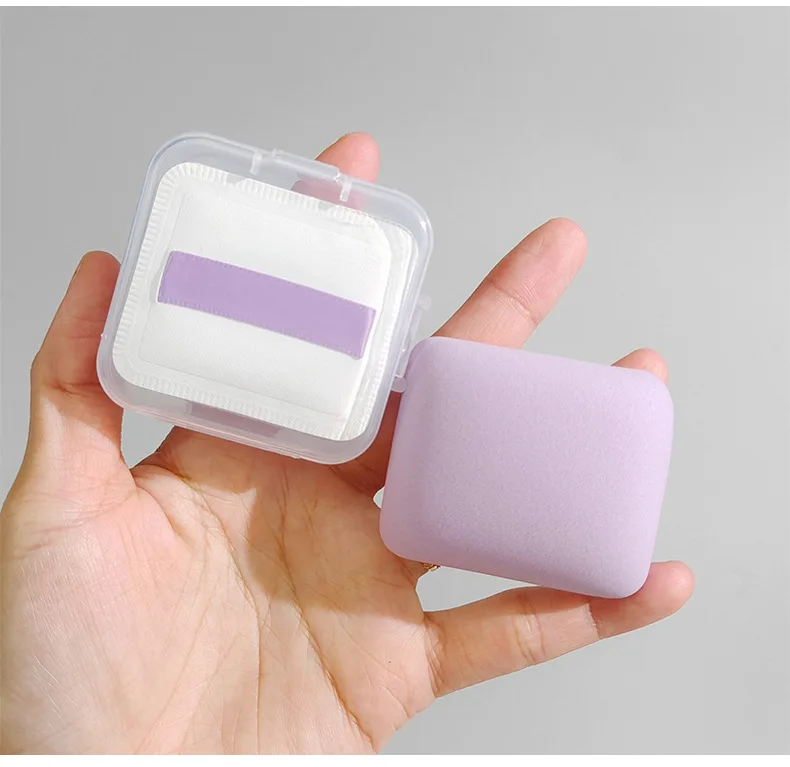 SENKA Triangle Shape Makeup Liquid Powder Foundation Sponge Puff Wet&Dry Super Soft Small Pillow Make Up Mochi Air Cushion Puff