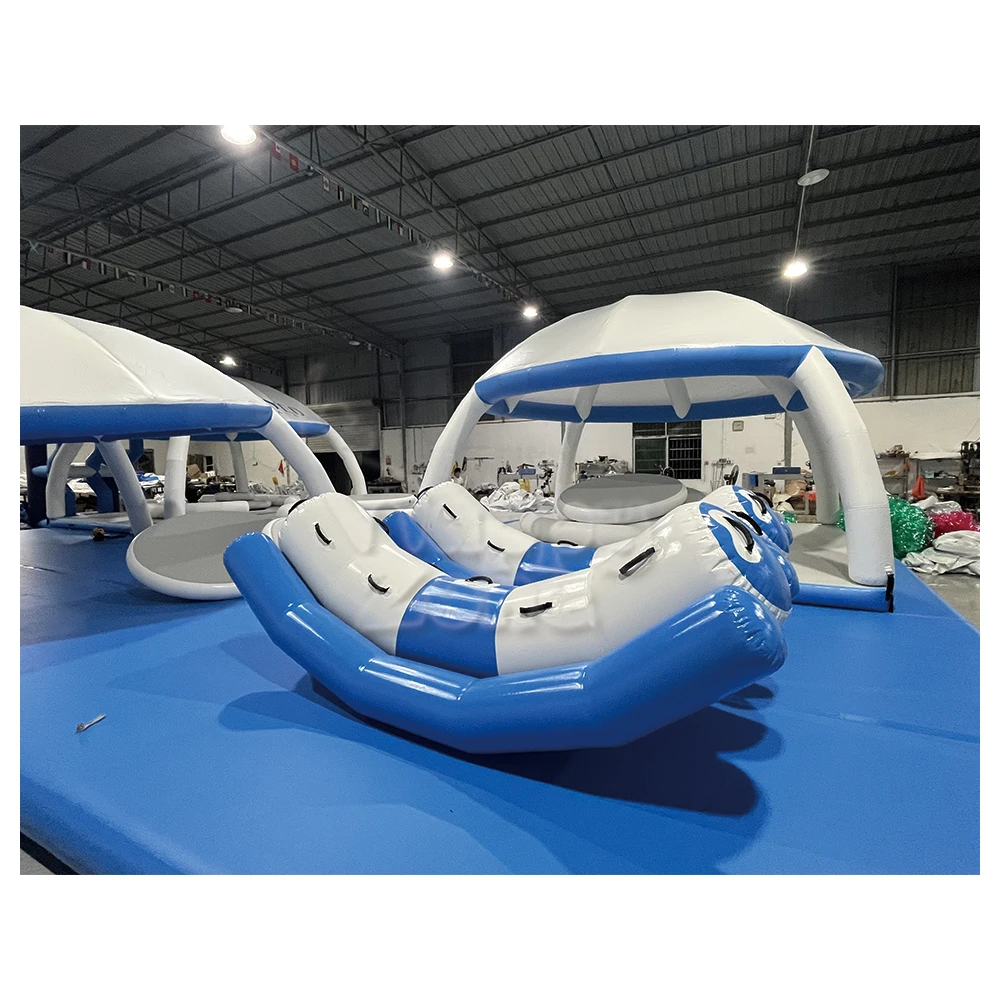 Wholesale Sea PVC Inflatable flying fish towable inflatable boat water game banana boat for water sport games or ocean ball pool