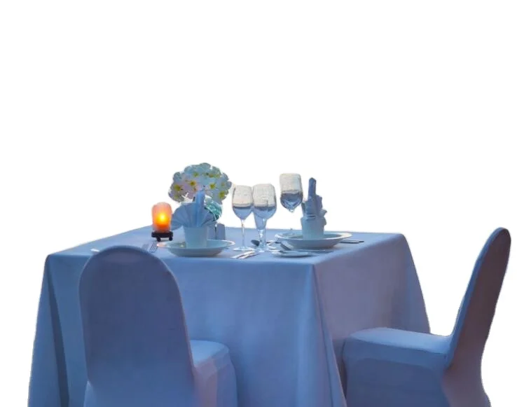 Square Rectangle Polyester Tablecloth Solid Color Dining Cafe Tea Table Cloth Wedding Party Decor Table Linens
