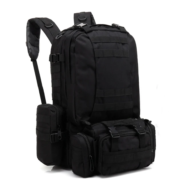 0201 Custom Wholesale 55L Outdoor Tactical Camouflage Travel Waterproof Big Large Capacity Mens Hiking Backpack