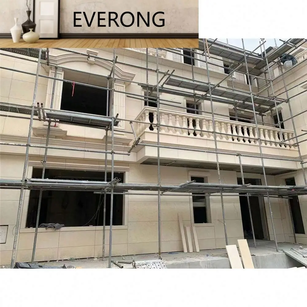 Egyptian Yellow Sunny Beige Cream Limestone Marble Stone Cladding Exterior Decoration