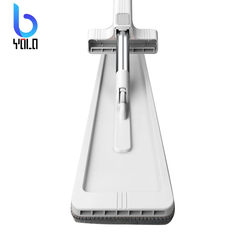 Yolo Self Squeeze Magic Microfiber Twist Floor Mop Manual Extrusion Hand Free Washing Flat