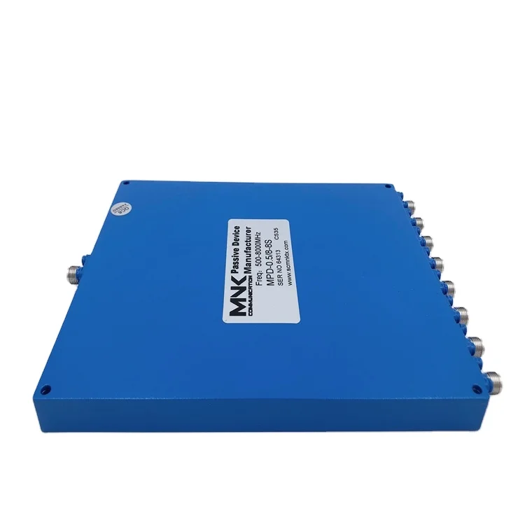 SMA-F 500-8000MHz 8 Way power divider Stainless steel connector 0.5-8G 8-Way power Splitter distributor combiner