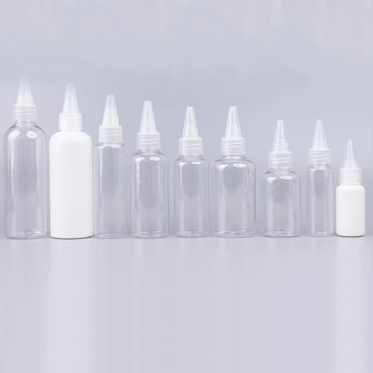 High Quality Soft Plastic Squeeze Sharp Mouth Squeeze Bottles with Twist Cap