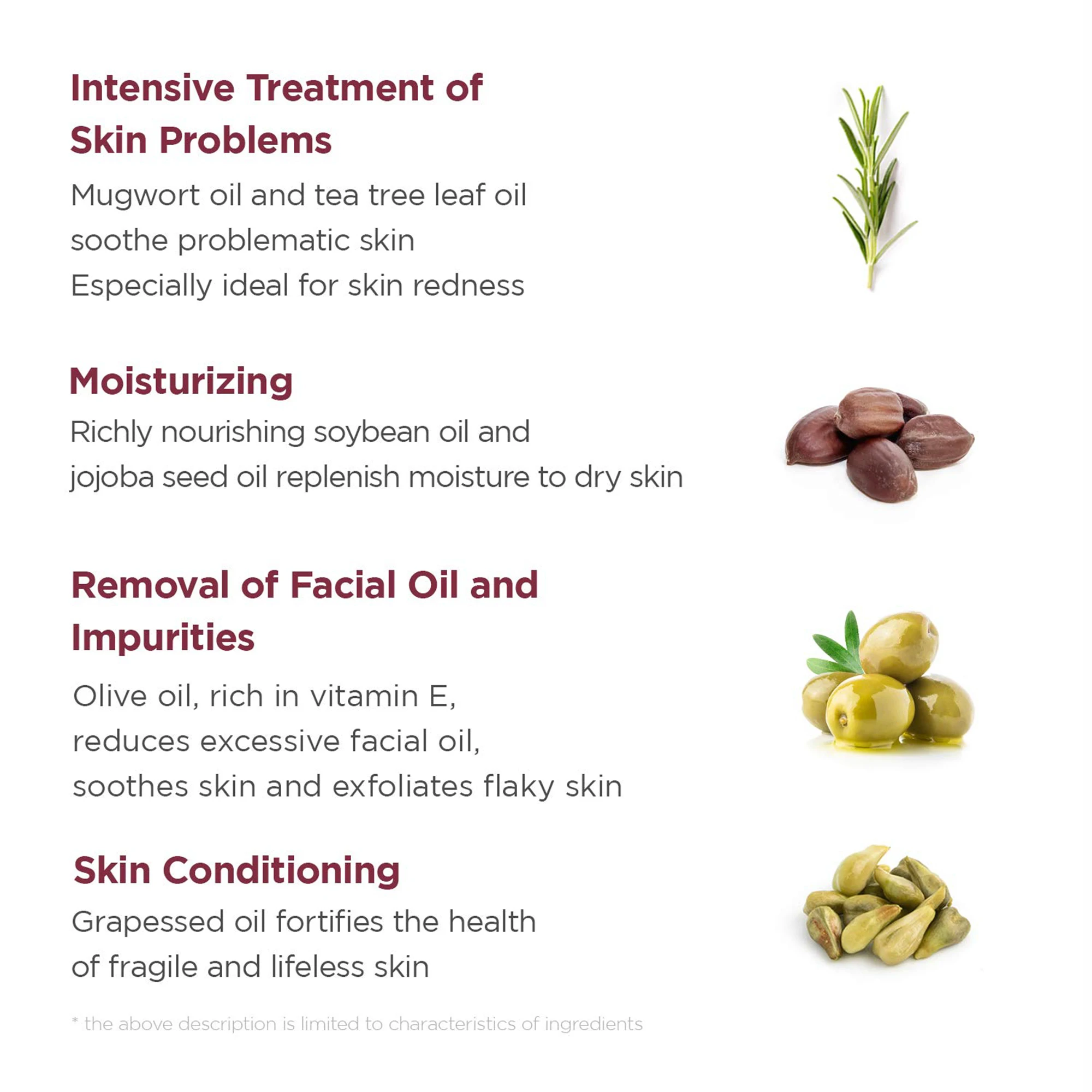 Mugwort Green Tea Tree Herbal Facial Cleanser Logo Customization Natural Makeup Removing Oil Face Pure Cleansing Oil