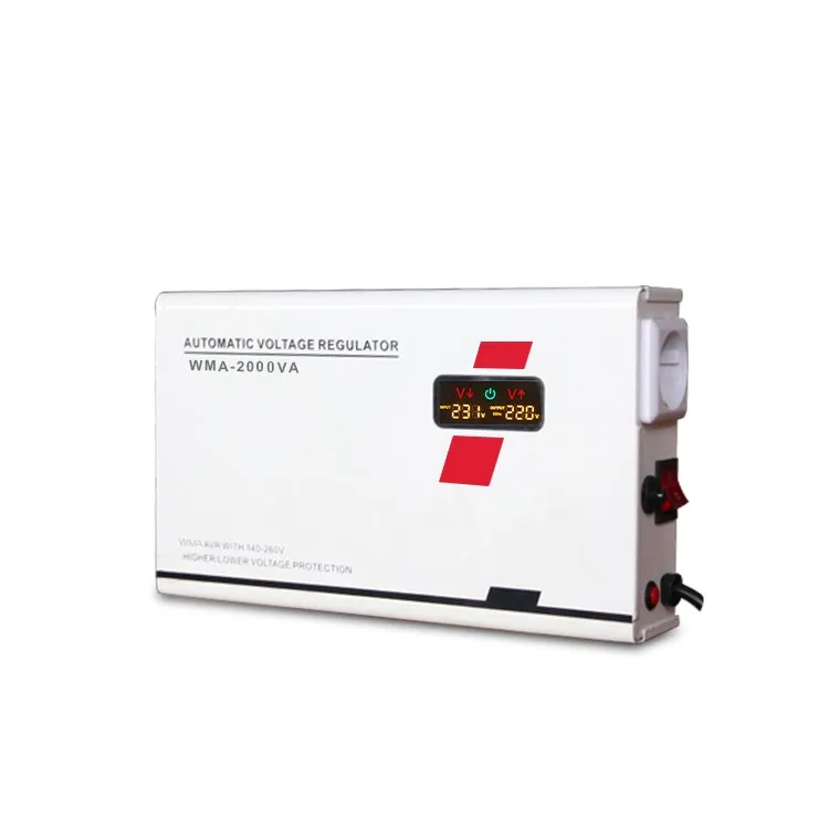 Single phase relay control  WMA-2000VA ac automatic voltage regulator/stabilizer for home avr