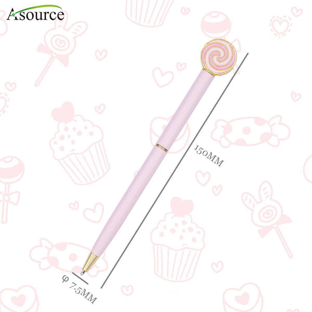 New Arrival Novelty Gift Pen Cute Pen with Lollipop Topper