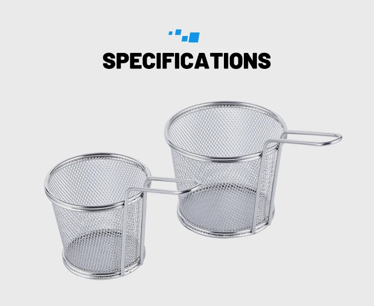 black frying basket