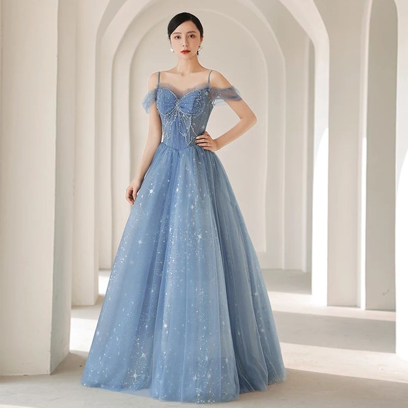 3D Flowers Dresses Women Party Evening