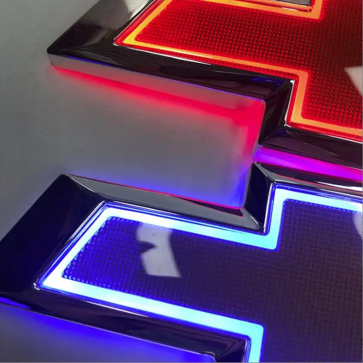White Blue Red 5D LED Rear Emblem Light Decal for Auto Logo Accessories Auto 5D Tail logo light Badge Emblem