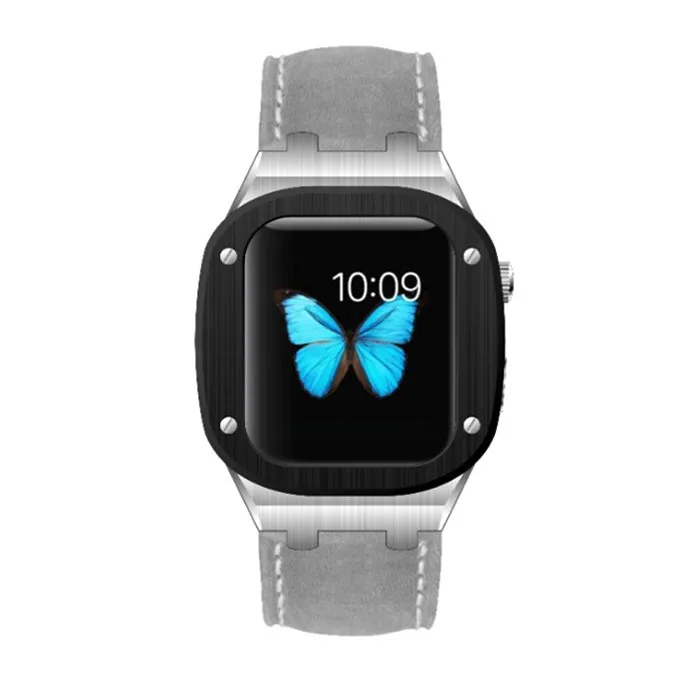 Soft Cover Case Stainless Steel Luxury Gold Diamond Moissanite 40mm for Apple Watch Series 6 40mm/44mm Formil 5203