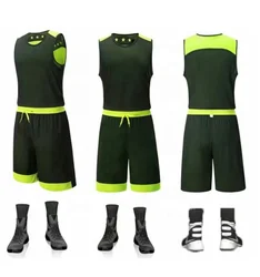 Custom Plain Uniform Training Basketball Jersey Set