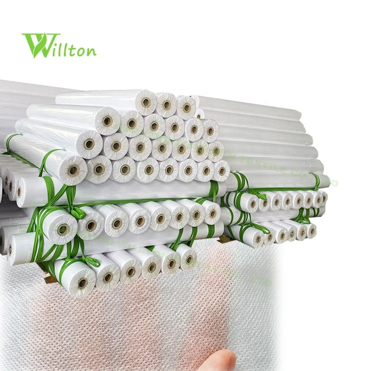 Eco-friendly 100% White 15-50g agro non woven plant cover fabric/ cover plants in Winter pp spunbond non woven roll