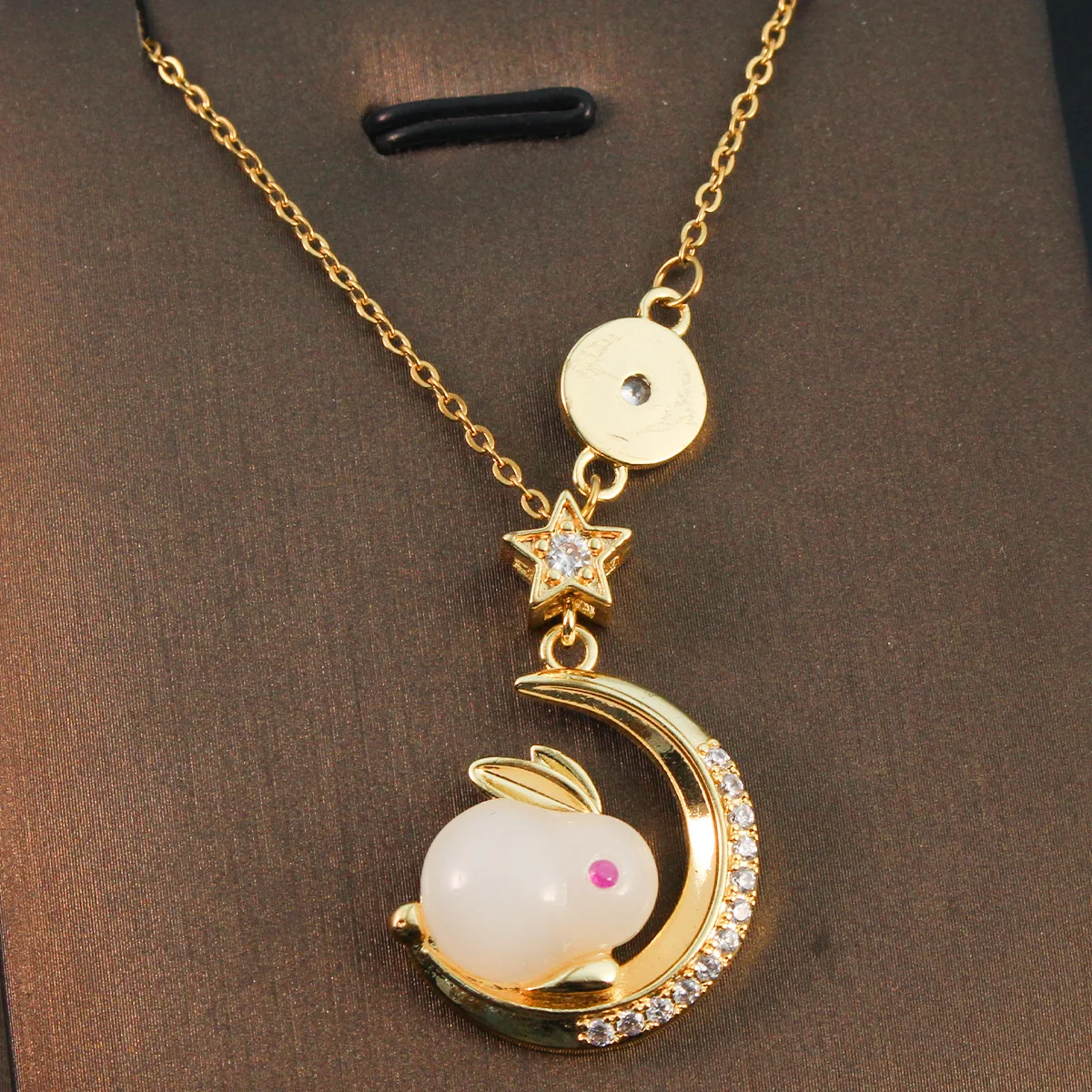Dainty Stainless Steel Sun And Moon Fashion Jewelry Pendant Necklaces For Women Girls