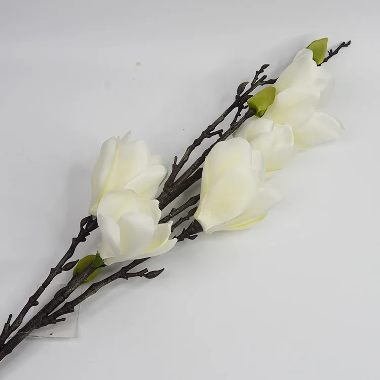 Wholesale Large Single Branch White Real Touch Orchid Flower Stem Artificial Decoration 97cm