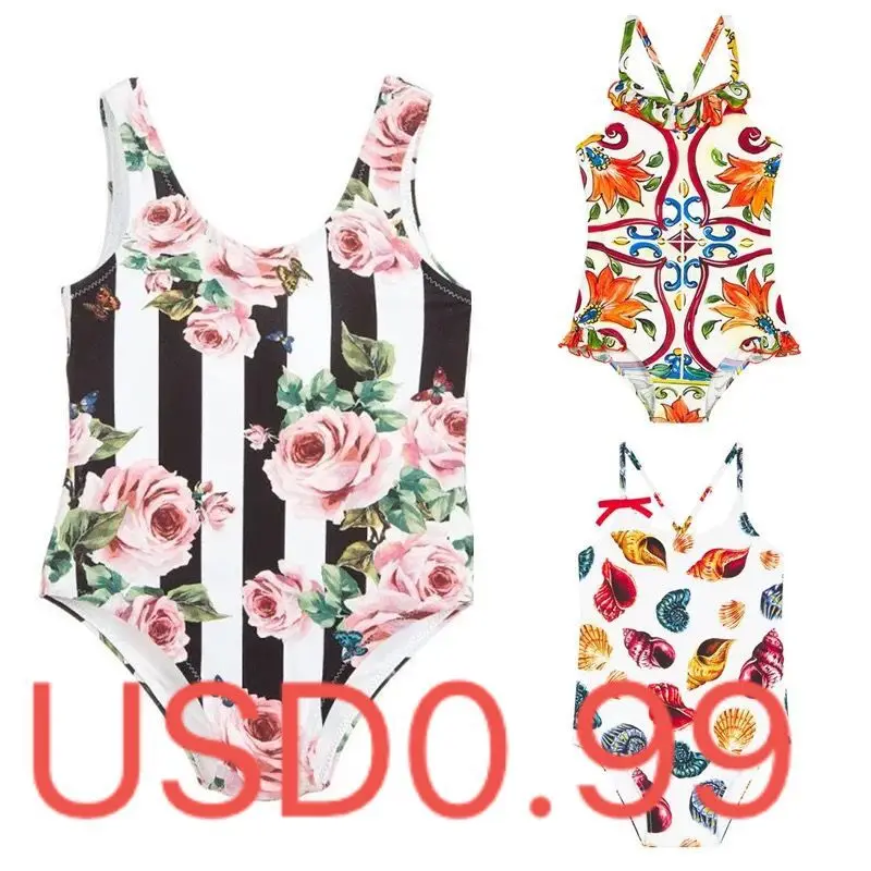 Дешевые USD 0,99 USD 1,99 наличии Купальники для маленьких девочек ясельного возраста платье для купания, купальный костюм, домашняя одежда с фабрики Шорты для плавания