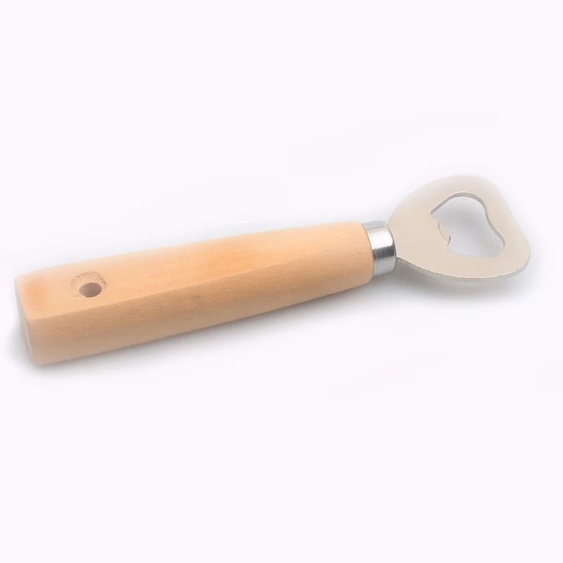 Wood Handle Handheld Bartender Bottle Opener Wine Beer Soda Glass Bottle Opener Kitchen Bar tools