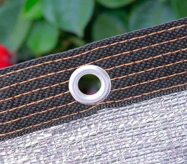 
Hot selling 6.5*6.5ft 75% Sunblock Shade Sails Net Reflective Knitted Aluminet Sun Shade Cloth 