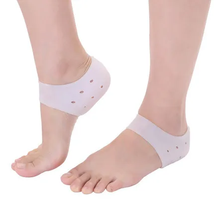 Silicone Gel Heel Pad Socks for Heel Protector Poly Bag Shoes Replacement Gel Socks Heel Cushions & Cups for Pain Relief Silicon