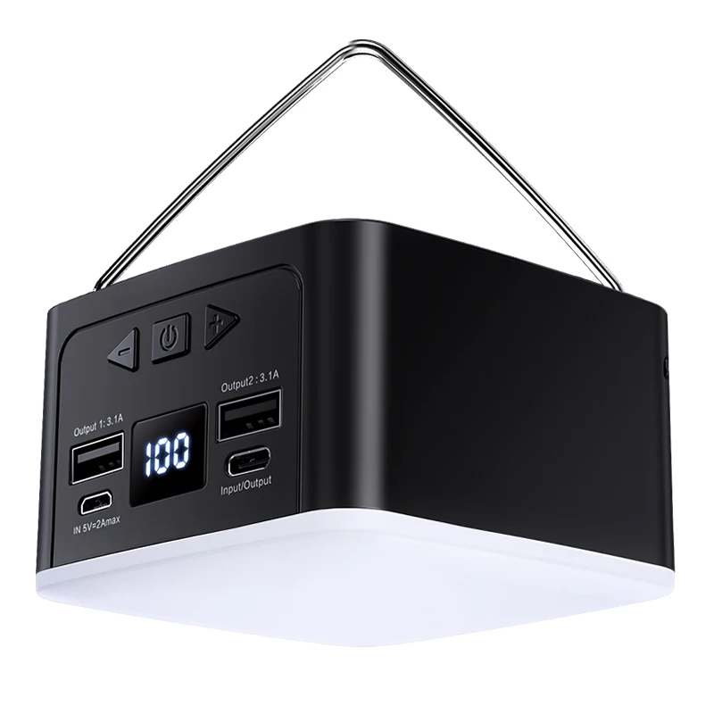 1200LM adsorption function small and portable led lantern camping led working light Rechargeable Led camping lantern