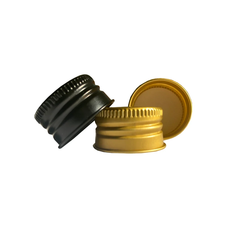 Spirits Screw Cap Aluminum Pre-threaded ROPP Caps EPE/PE Liner 20mm 22mm 25mm 28mm Aluminum Cap Wholesale