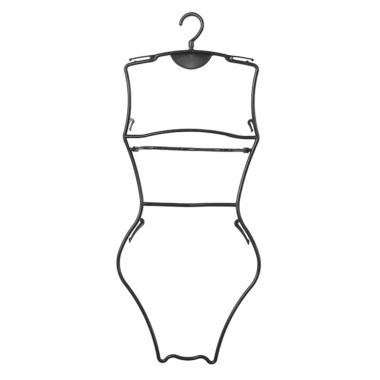 Wholesale new design body shape custom plastic swimwear bikini clip display hanger for sale
