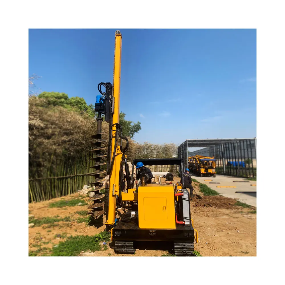 Latest Model PV Power Station Ground Drilling Machine Solar Pile Driver Hydraulic Hammer Pile Driver
