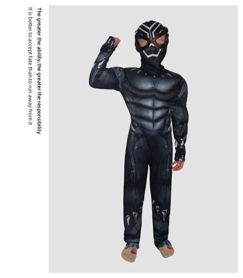 Halloween Kids Civil War Superhero Costume New Black Panther Cosplay Brave Cheetah Warrior Costume