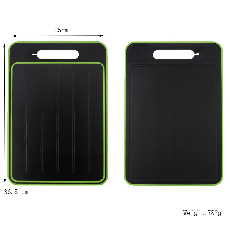 Двусторонний поднос для размораживания с разделочной доской и точилкой для ножей