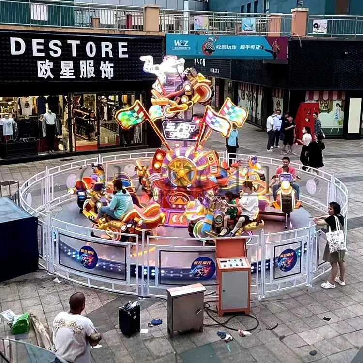 Fun Park Amusement Machine Equipment Carnival Games Spin Motorcycle Car Fun Park Equipment