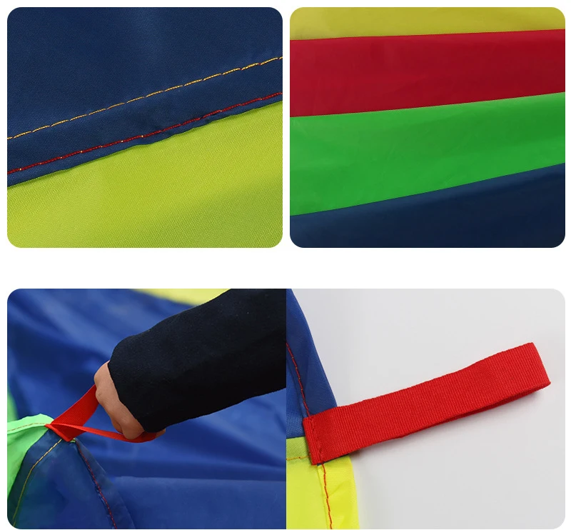 Rainbow Umbrella Parachute Toy Whack-a-mole Children Outdoor Games Children Sports Teamwork Boys Girls Kindergarten Toys