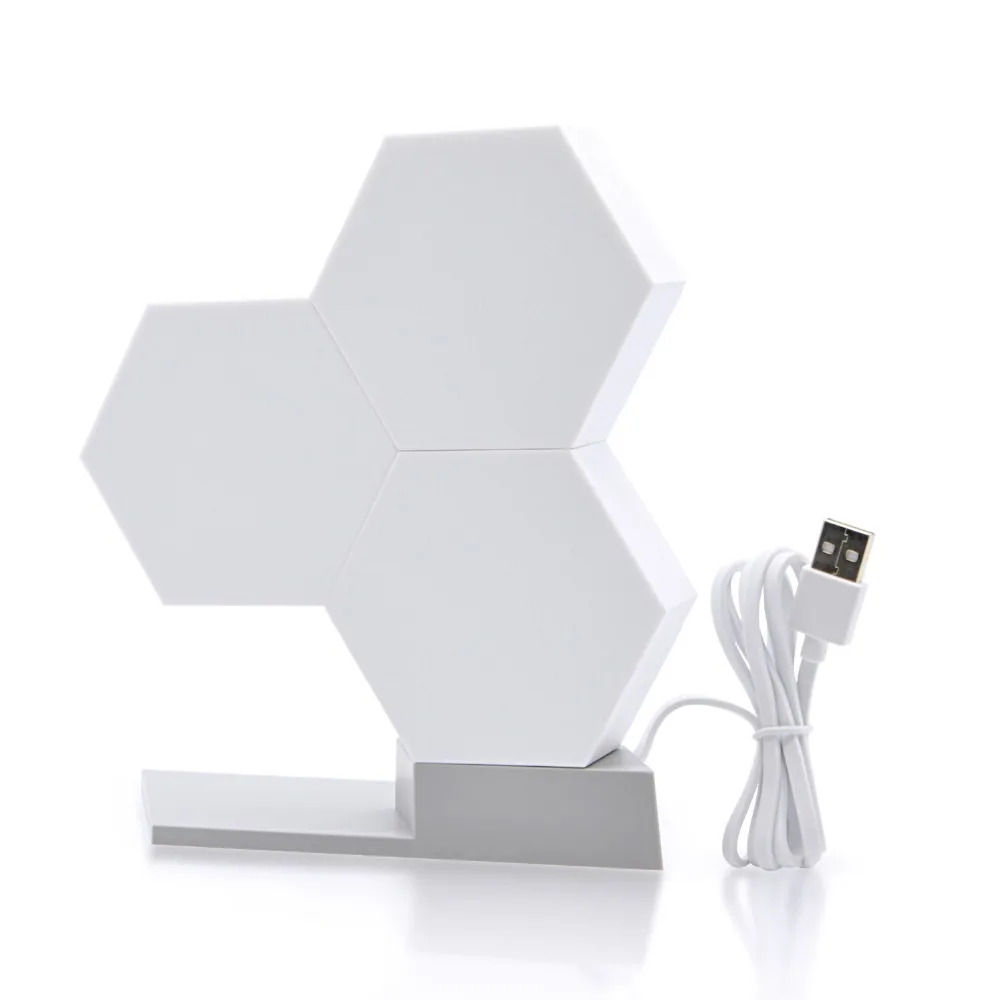  Led Wi-Fi приложение Smart Control USB quantumhoneycomb шестиугольник настенный светильник для гостиной спальни кабинета столовой настенная Подвесная