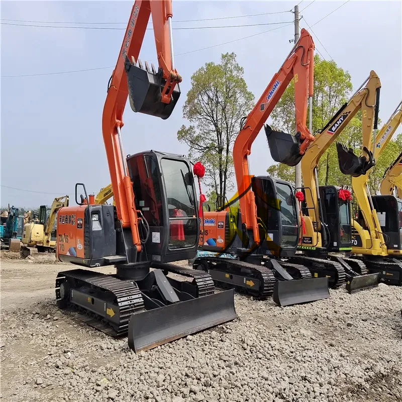 Used Excavator Hitachi Zx70 5ton Hydraulic Crawler Second Hand Excavator Low Price Used Bulldozers